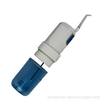 Traveling Dental Irrigator with Temperature Reminder Reservoir